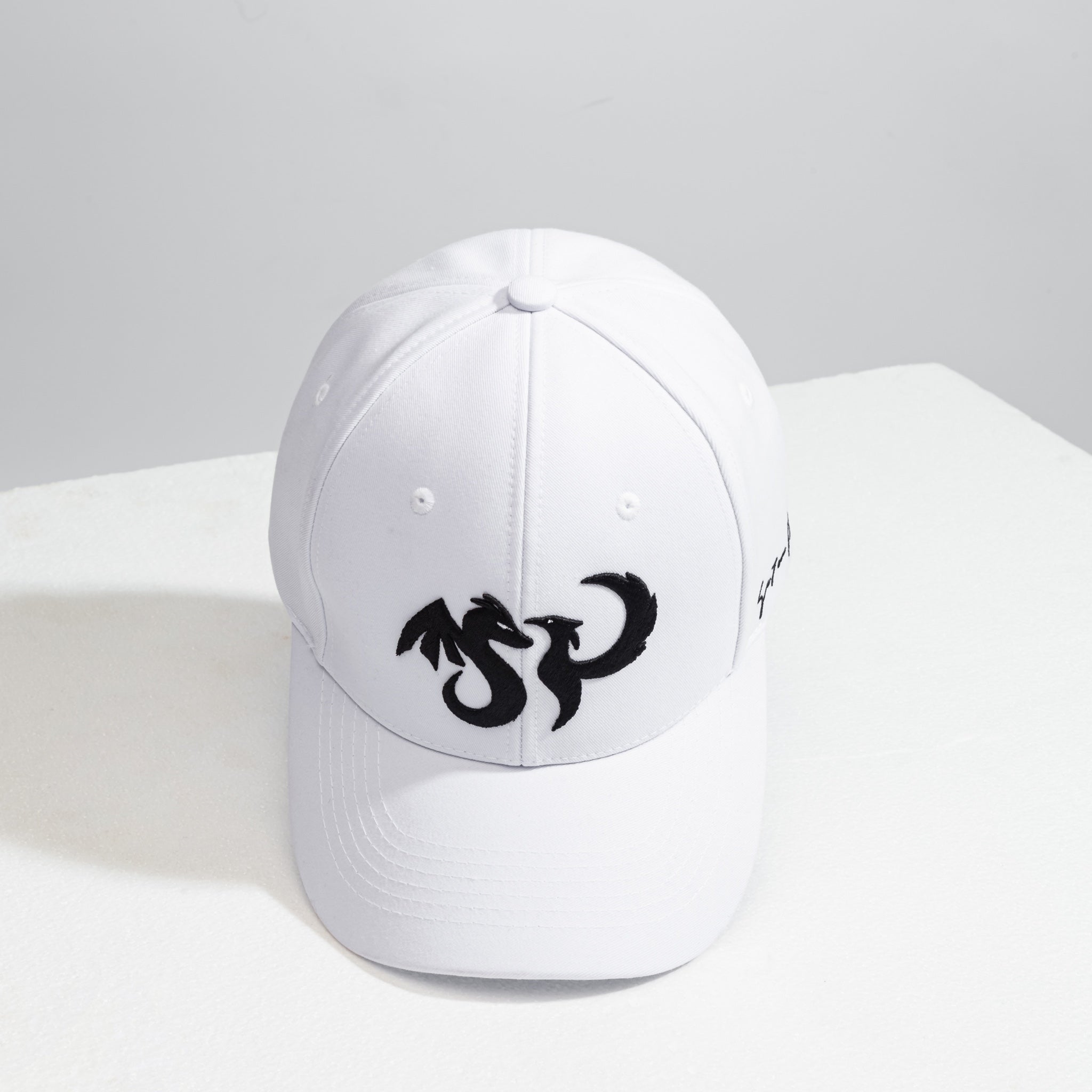 White with Black Dragon Cap | Mystic Se7en