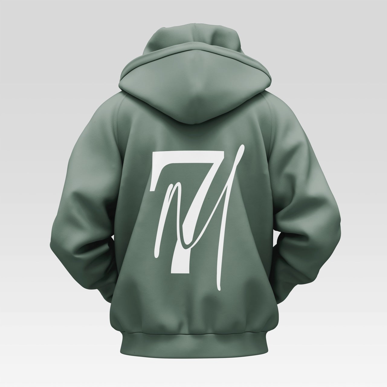 Unisex Graphic Hoodies | M7 Sage Green Hoodie | Mystic Se7en