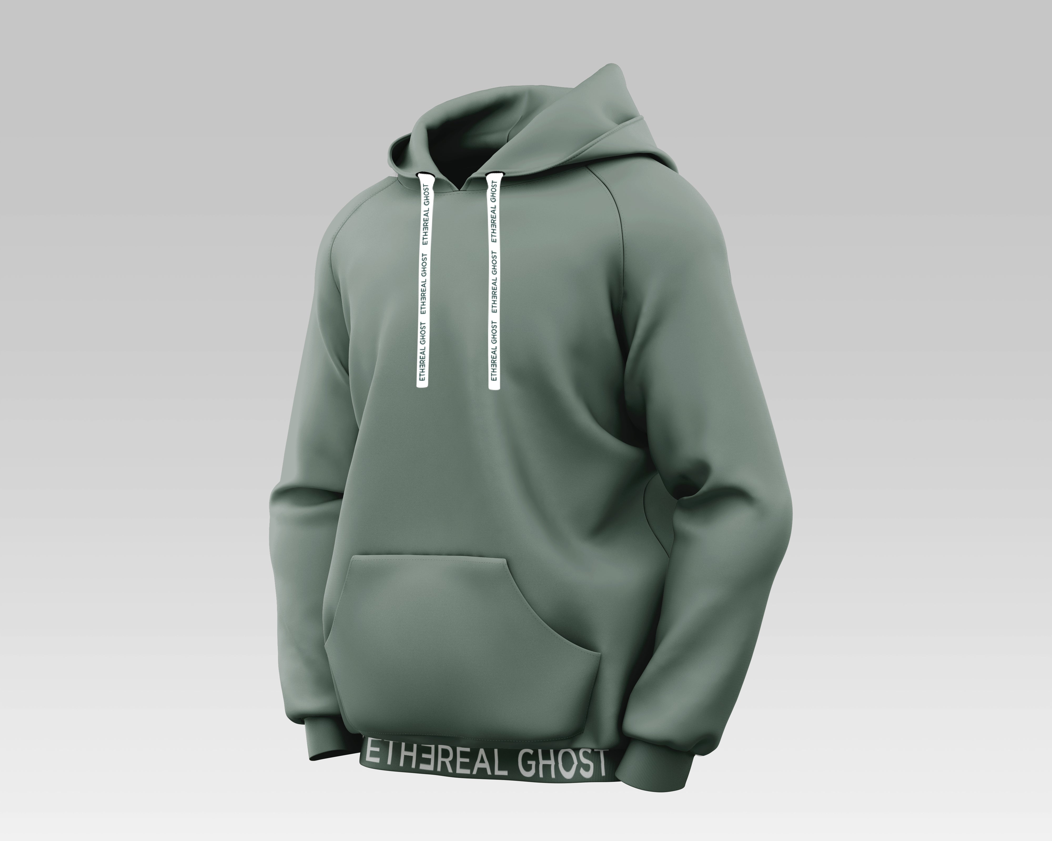 Men's Sage Green Hoodie | French Terry Green Hoodie | Mystic Se7en