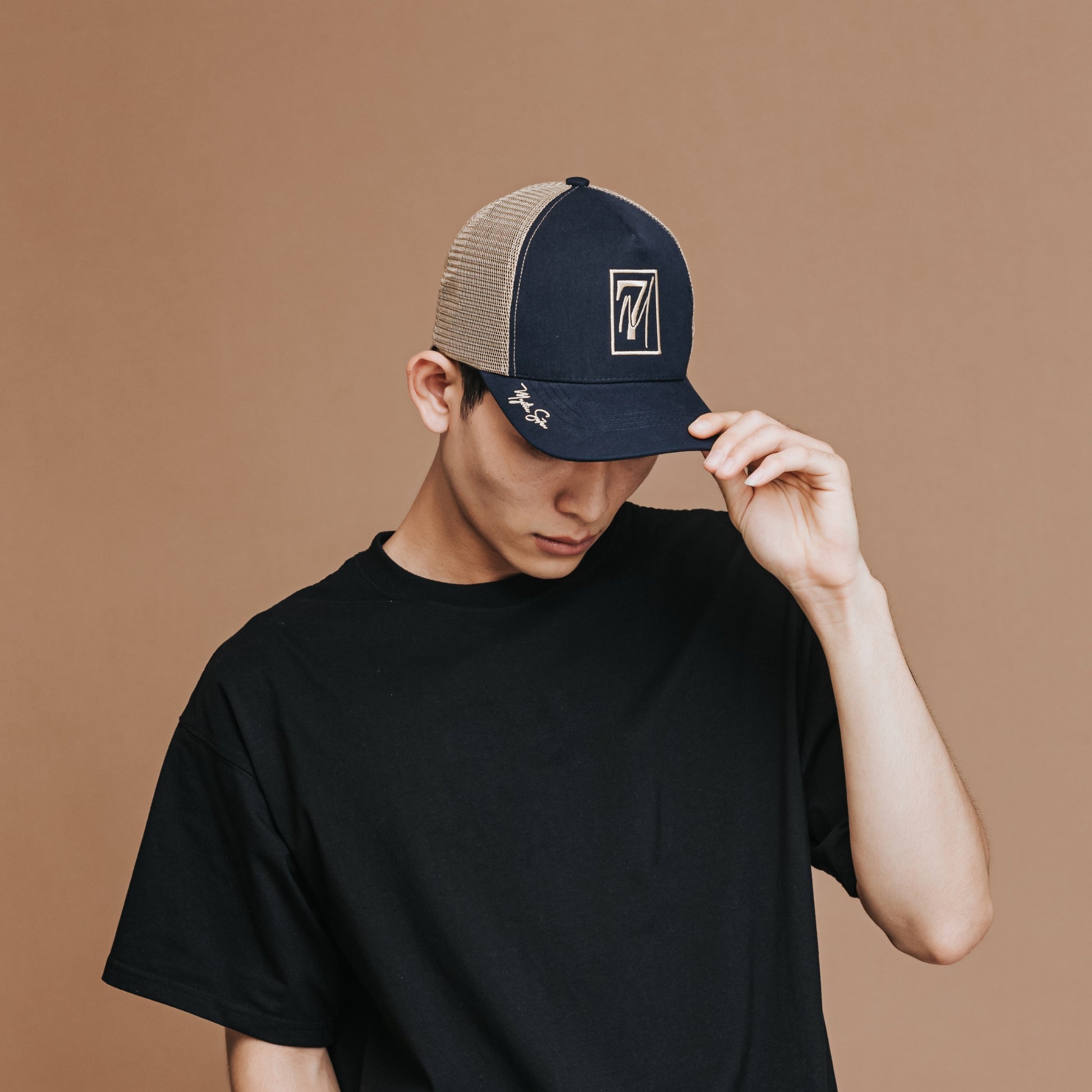 Mesh Baseball Cap | M7 Navy Blue Cap | Mystic Se7en