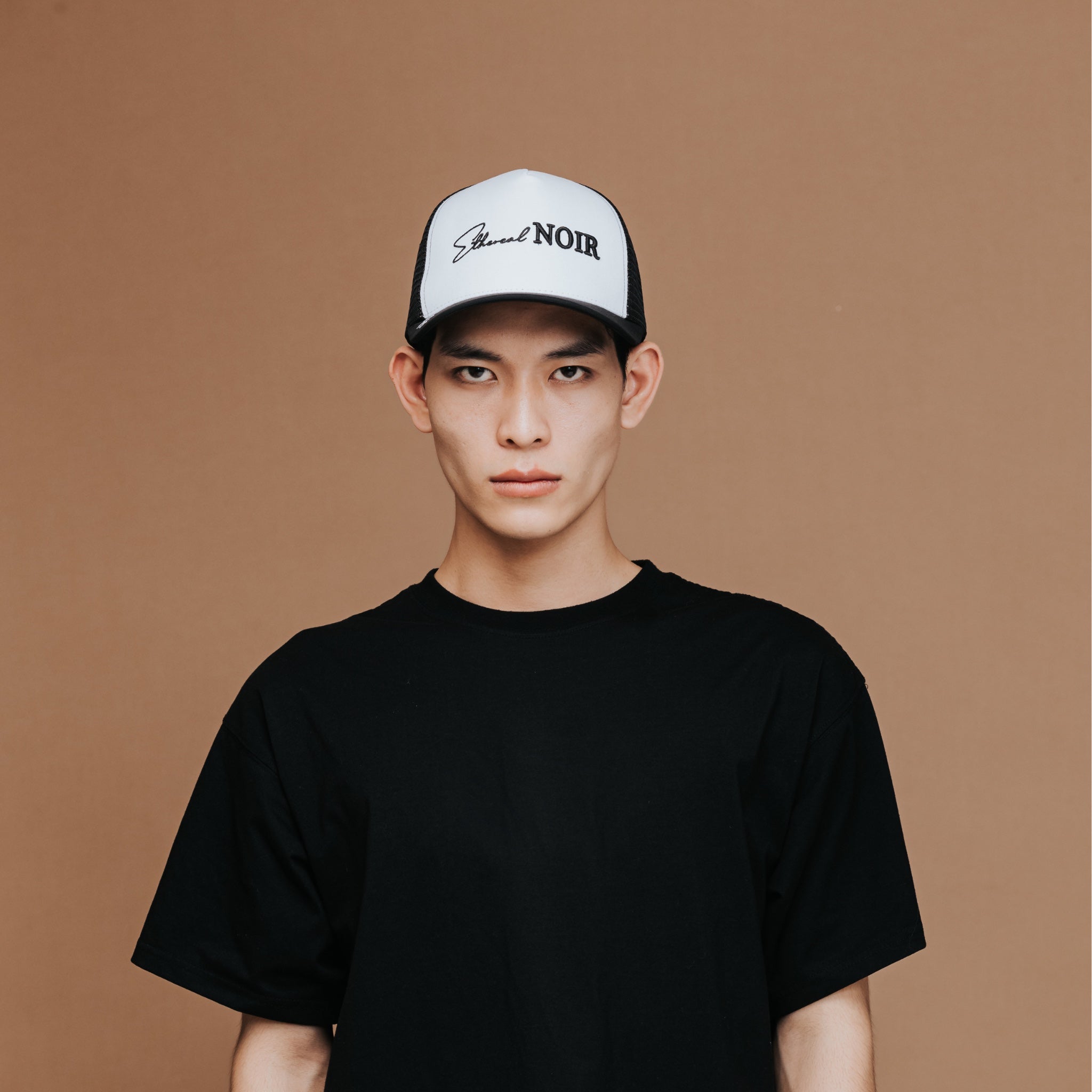 White and Black Cap | Ethereal Noir Cap | Mystic Se7en