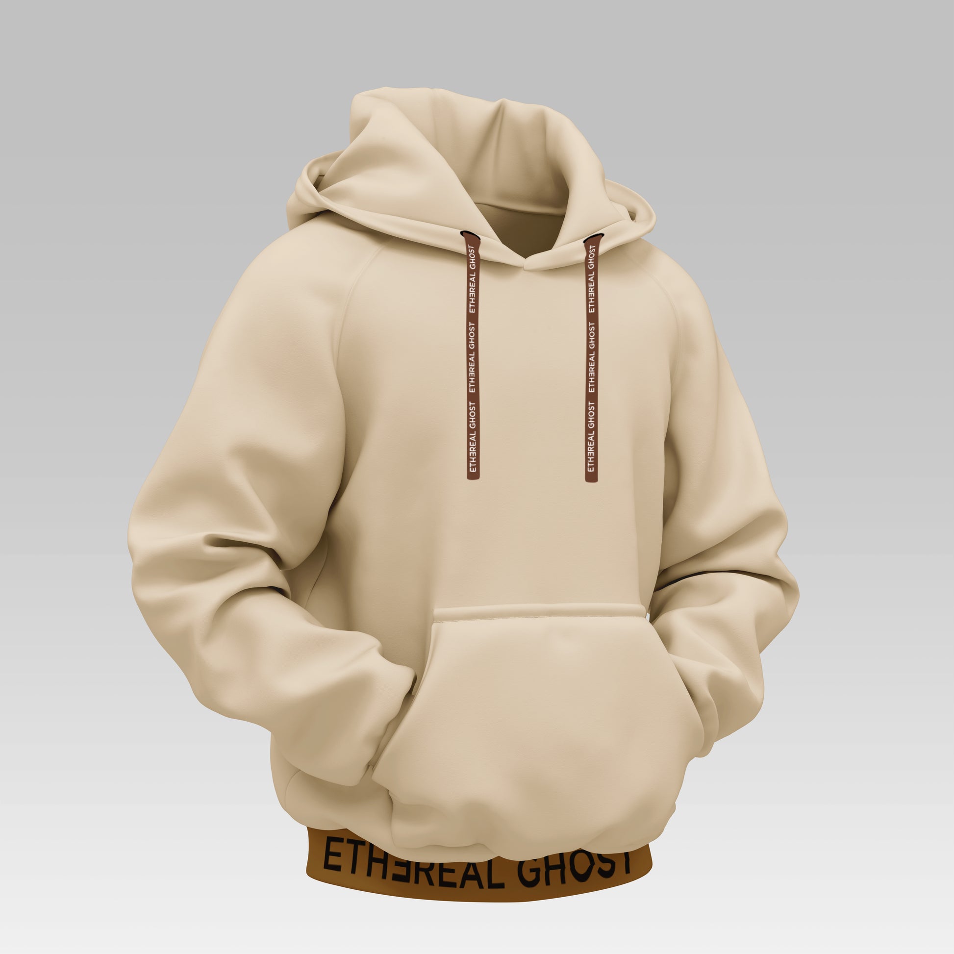 French Terry Hoodies | Ethereal Ghost Apricot | Mystic Se7en