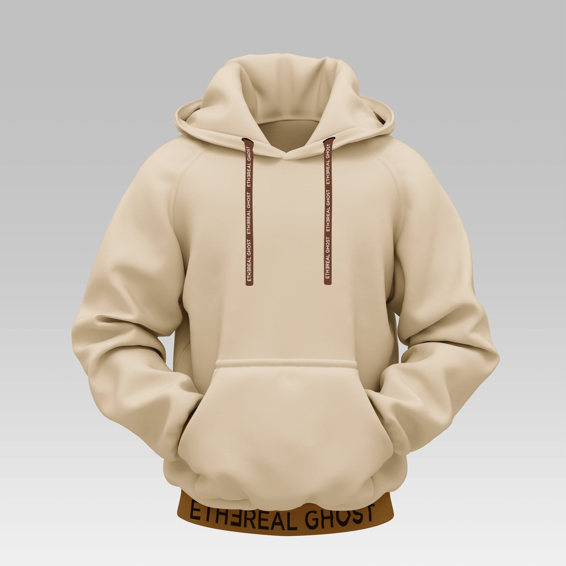 French Terry Hoodies | Ethereal Ghost Apricot | Mystic Se7en