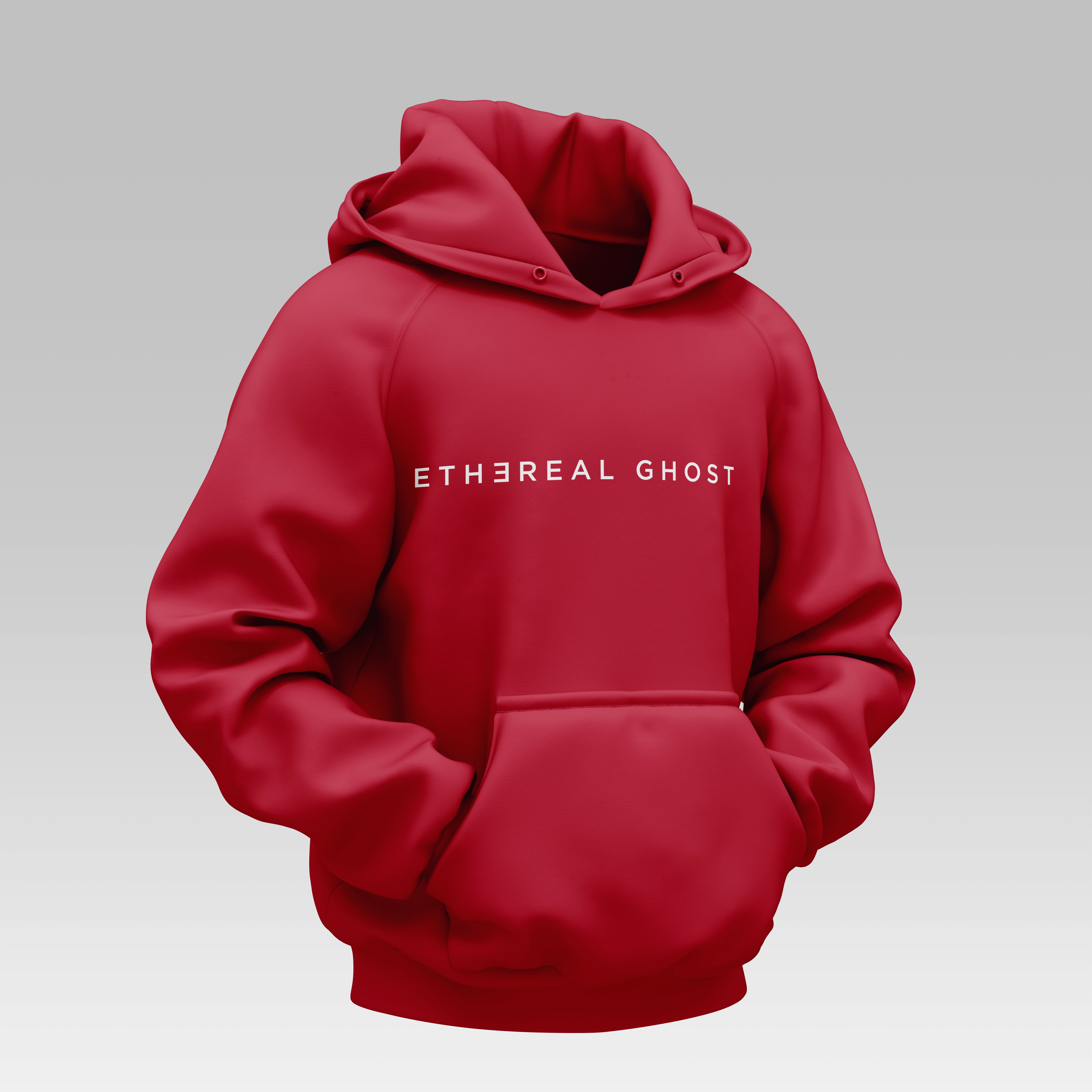 Red Graphic Hoodie | Ethereal Ghost Hoodie | Mystic Se7en